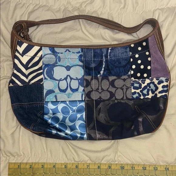 Coach denim patchwork bag - Picture 7 of 8